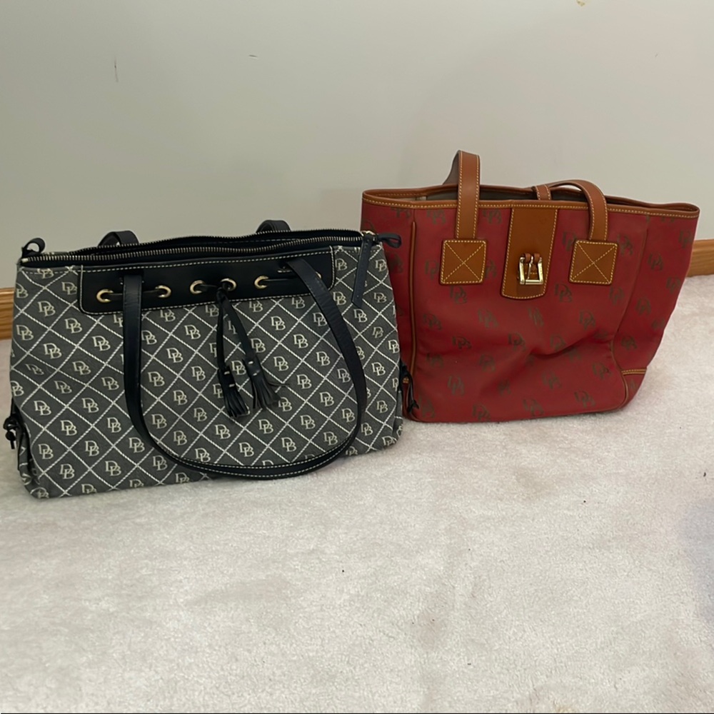 Dooney & Bourke, Inc. Purses (2)-Stylish Black and Red Tote Bags